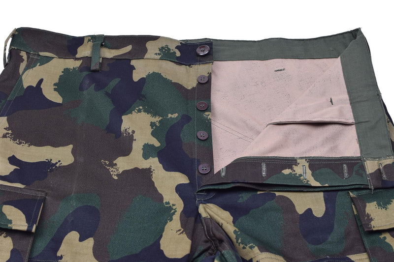 Echte Hongaarse militaire veldtroepen broek M1990 Woodland Camo versterkt nieuw