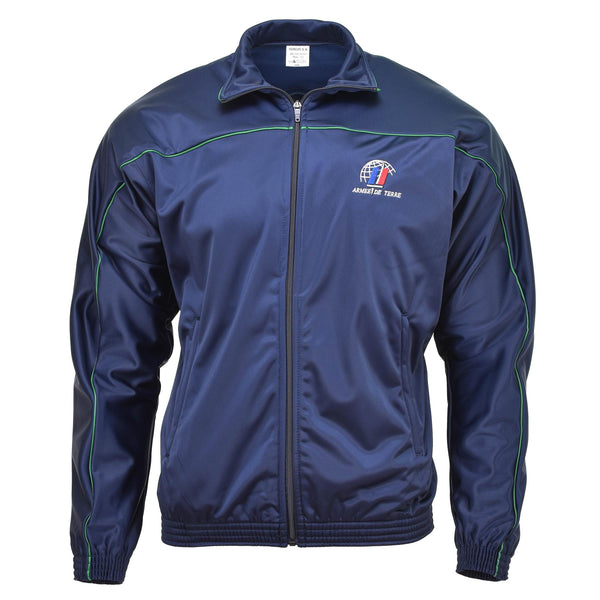 Origineel Frans leger tracksuit sportjack Activewear Suite top blauw shirt nieuw