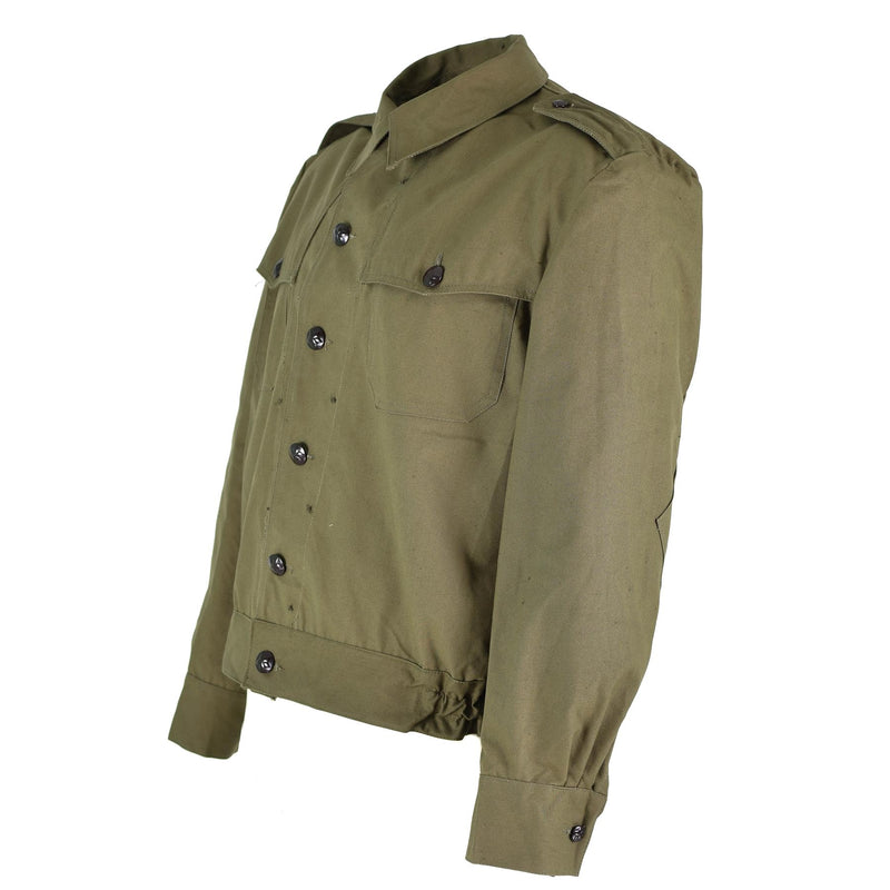 Originele Bulgaarse leger Field Troops Canvas Ike Jacket OD Militair Surplus Issue