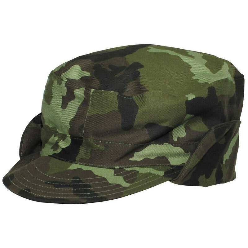 Originele Tsjechisch militair M95 Woodland Camouflage Field Combat Cap Neck Cover Nieuw