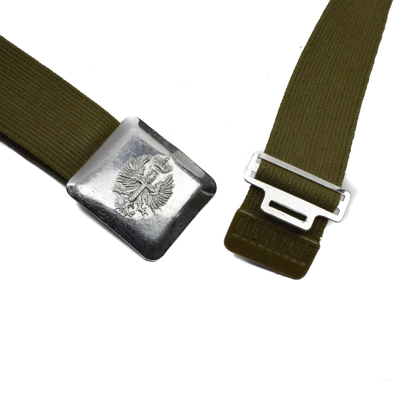 Echte Spaanse legergordel Vintage canvas metaalgespl. Formele riem militaire kwestie