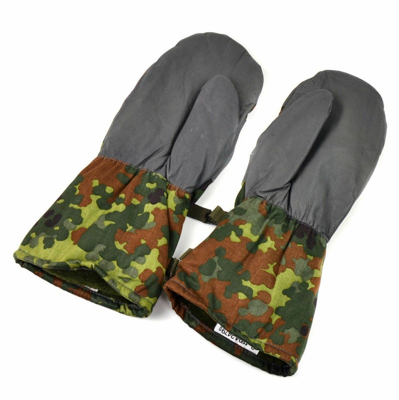 Origineel Duits leger flecktarn camo wanten bw militaire uitgifte gevechtshandschoenen