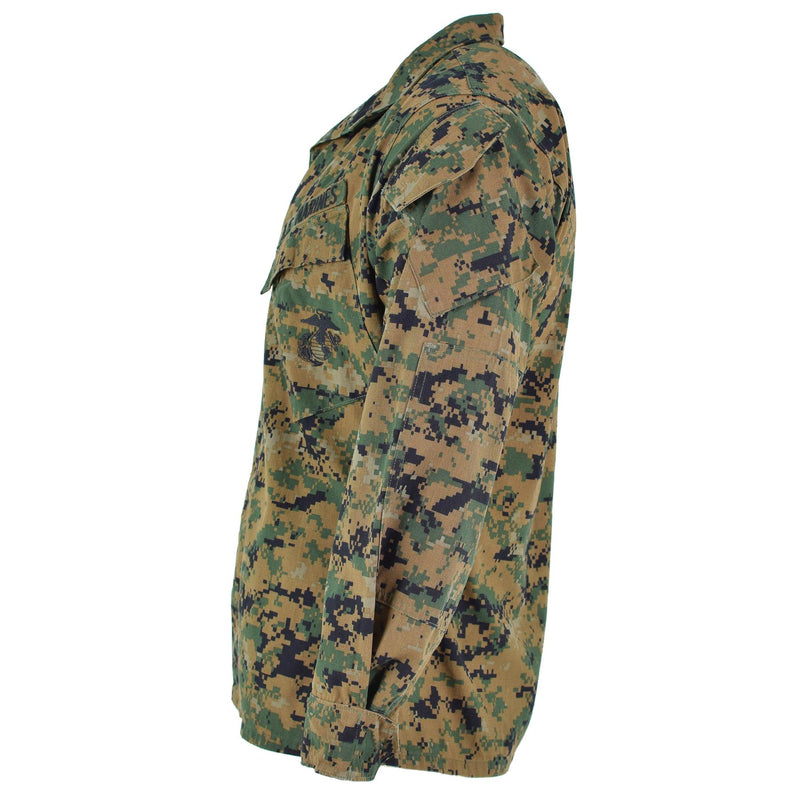 Originele Amerikaanse leger troepen jas BDU digitaal bos camo shirt militair probleem