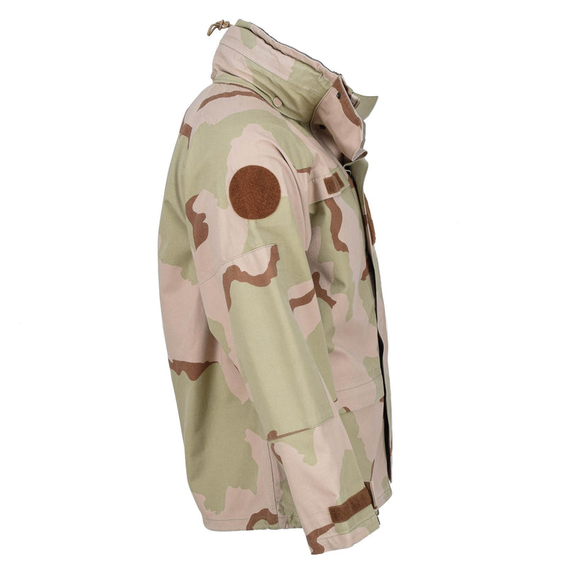 Originele Hongaarse leger regenjasgevecht camouflage woestijn waterdichte capuchoneded