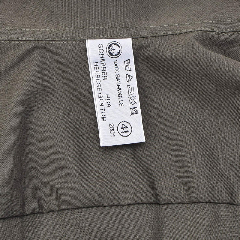 Originele Oostenrijkse militaire olijfvelddienst shirts federale lichtgewicht nieuw