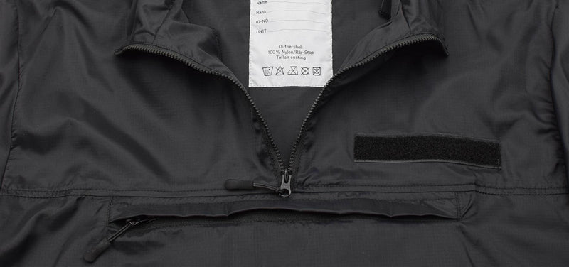 Tacgear Brand Windhirt Zwart lichtgewicht Camping Wandelen Outdoor Ripstop Smock