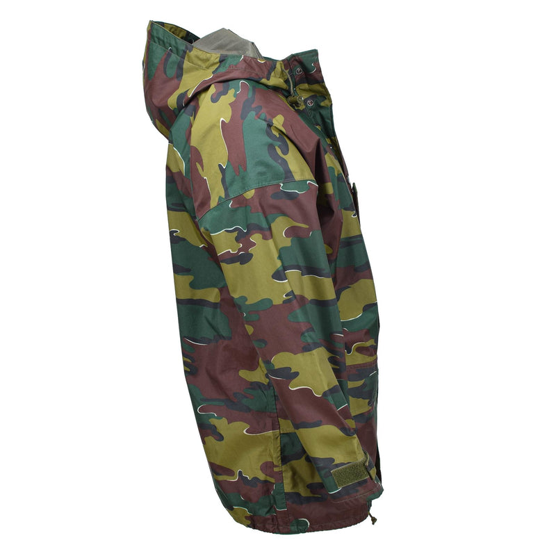 Originele Belgische militaire waterdichte jas Jigsaw camouflage seyntex regenjas