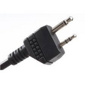 Earmor M52 PTT-adapter Midland 2-pins bekabelde tactische headsetkabel zwart