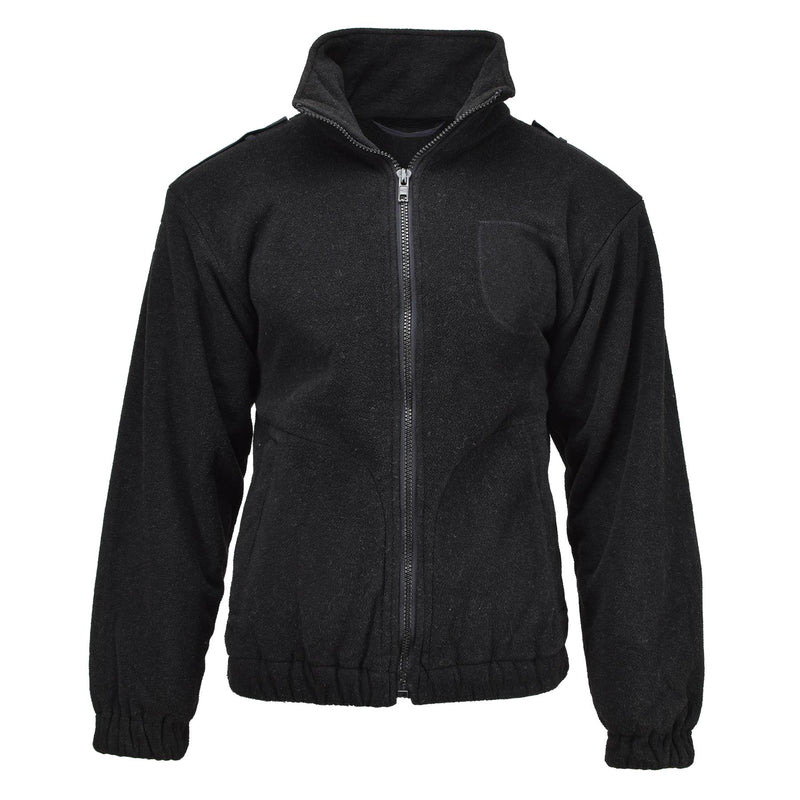 Originele Nederlandse militaire politie Fleece Jacket Warm Sweater Winter Jumper Black