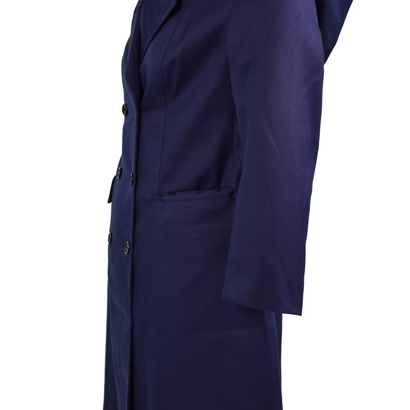 Echte Franse militaire jas leger trench jas donkerblauwe damesjas nieuw