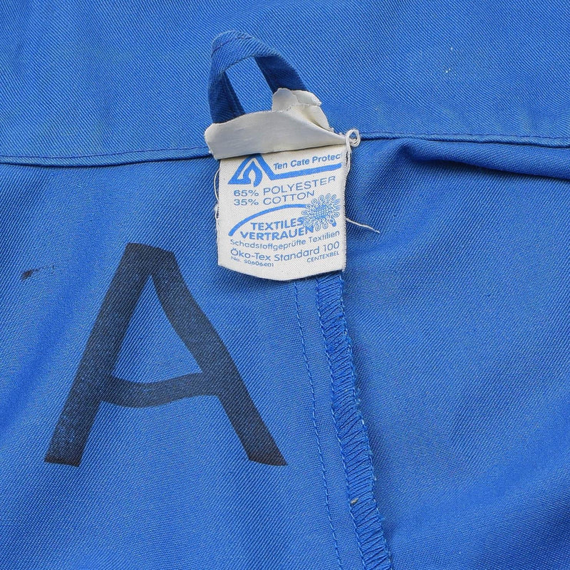 Originele Duitse militaire bundeswehr Coverall Oko-tex zuur-resistente blauw overschot