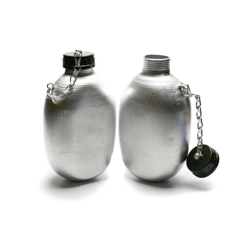 Origineel Frans leger drink fles waterfles kantine pot katoenen zakje od nieuw