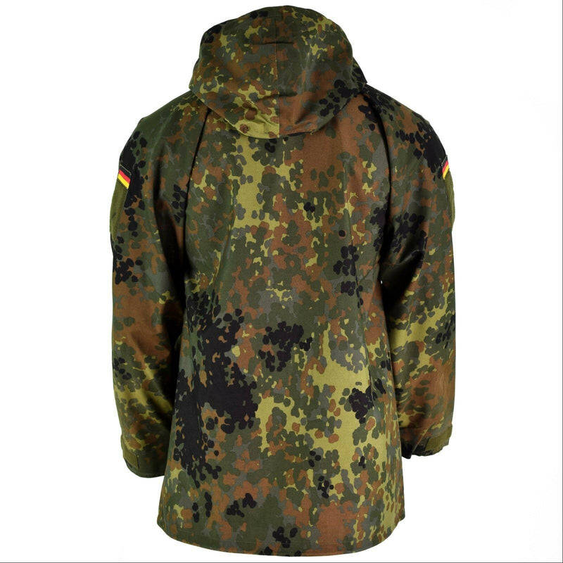 Origineel Duitse legerveldjack Goretex Flecktarn waterdichte regenparka nieuw