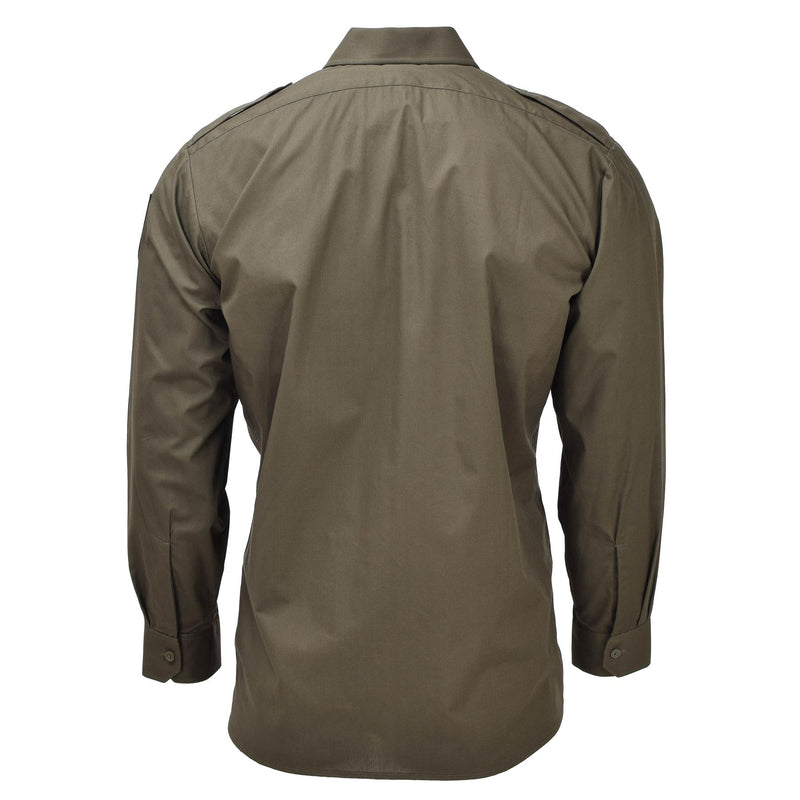 Originele Oostenrijkse militaire strijdkrachten Olive shirts Field Classic Service Nieuw