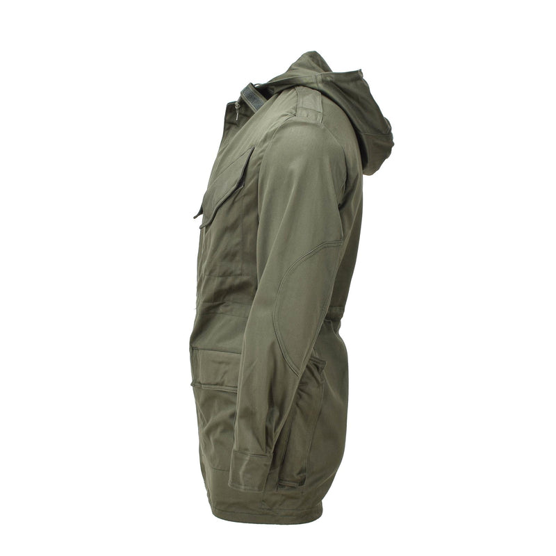 Echte België Militaire jas Olive Field Troops Bdu Hooded Parka Vintage Nieuw