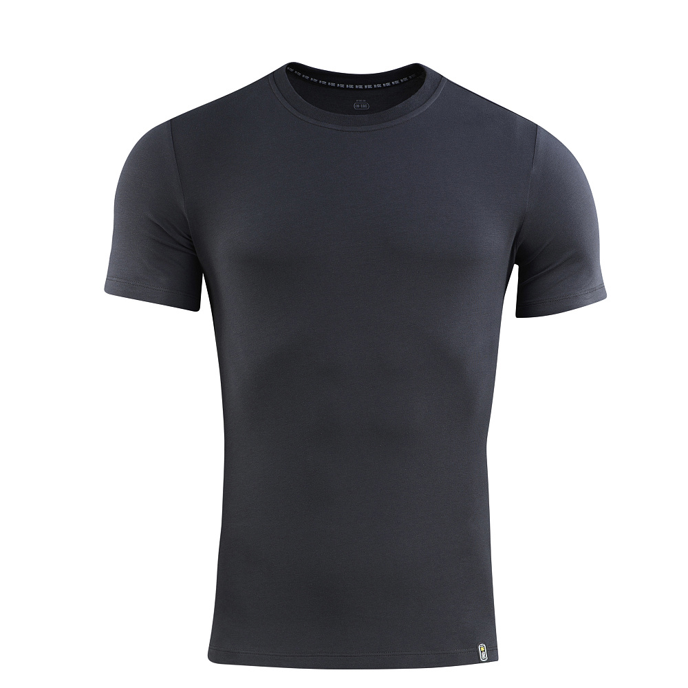 M-TAC 93/7 Zomer T-shirt Lichtgewicht Stretch Katoen Korte Mouw Donkergrijs