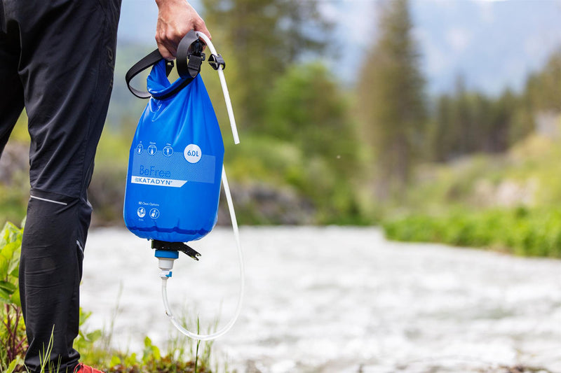 Katadyn Befree Gravity 6L waterfilter zuivering filtratie hydratatie blaas