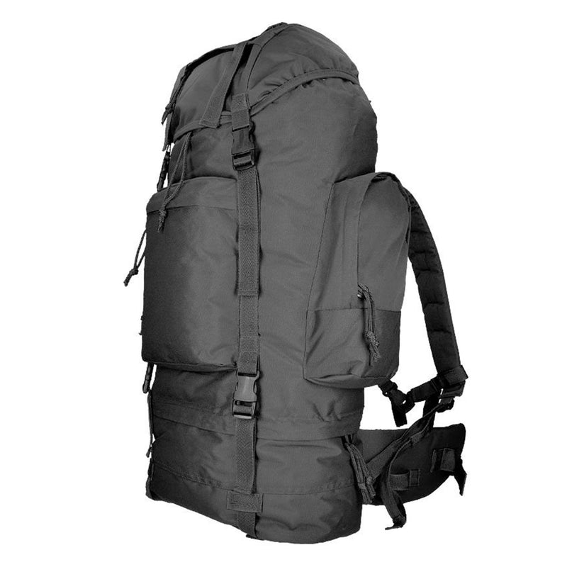 Mil-Tec Ranger Tactical Backpack Hiking Camping Trekking Daypack 75L Black Bag