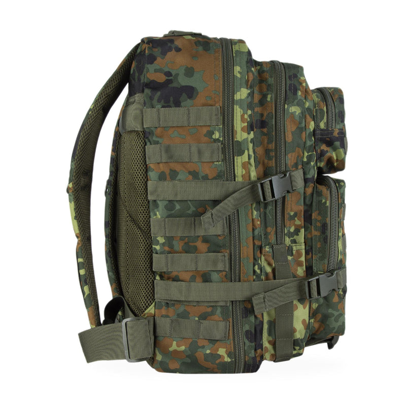 Mil-Tec U.S. Assault Trekking Rucksack Grote 36l Backpack Flecktarn Daypack Bag