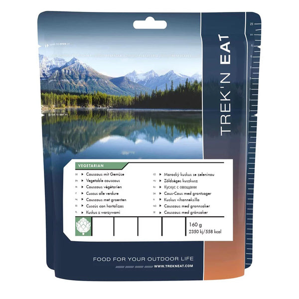 Trek'n Eat vegetarische maaltijd groente couscous overleving camping outdoor mre eten
