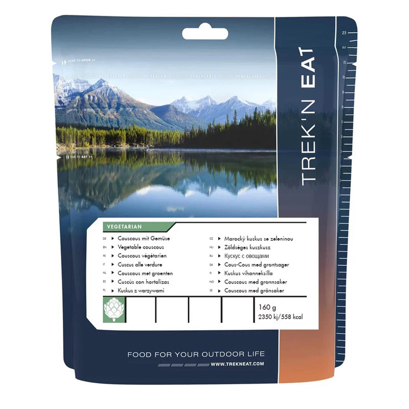 Trek'n Eat vegetarische maaltijd groente couscous overleving camping outdoor mre eten