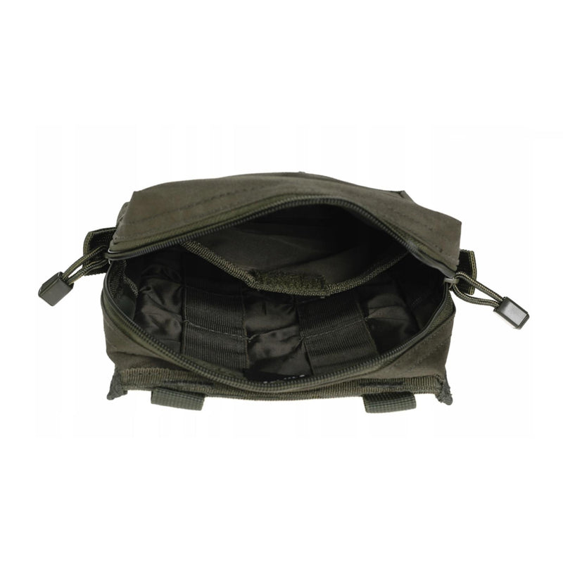 Mil-Tact Tactical Belt Pouch Molle Bevestiging Zipper Sluiting Utility Bag Olive