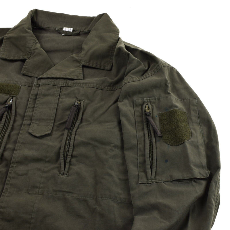 Originele Oostenrijkse BH Army Combat Shirt Jacket Ripstop Militaire olijfs