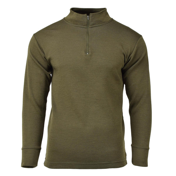 Origineel Italië militair shirt ritssluiting onder de lichte lichtgewicht ademende olijf