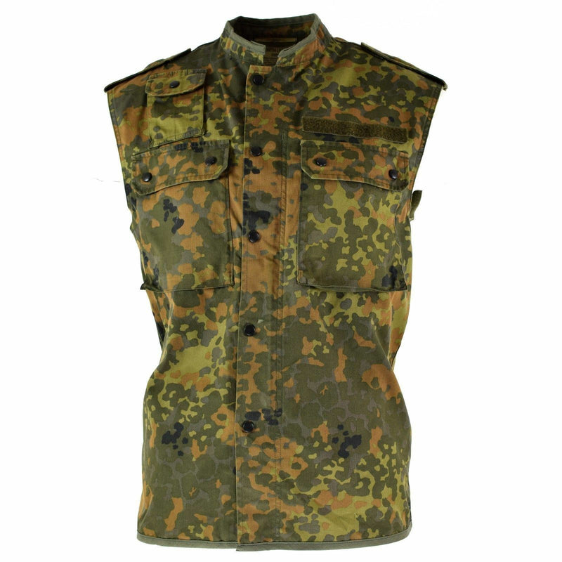 Origineel Duits legervest ritseld Flecktarn Camo tactisch gevecht BW Army Issue