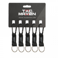 Pentagon Tactische 5 mm aluminium karabijnhaakclips 5-pack outdoor campingsleutelhanger