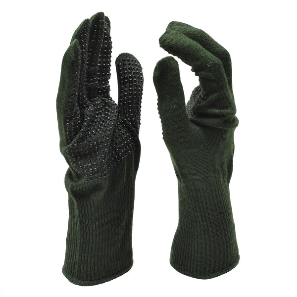 Originele Britse militaire handschoenen anti slip palmen nomex aramid vezel groen nieuw