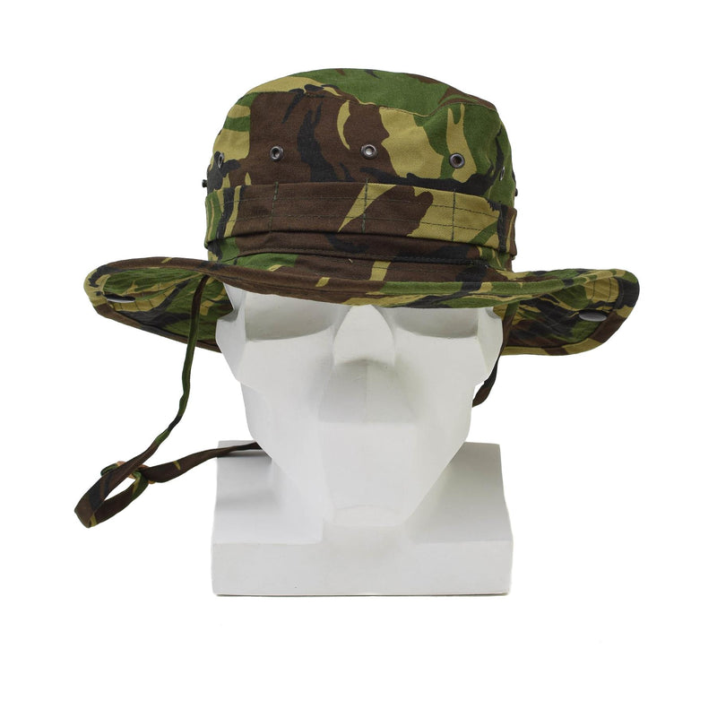 Echte Nederlandse militaire boonie hoed dpm camo panama hoed nek flap wijd rand nieuw
