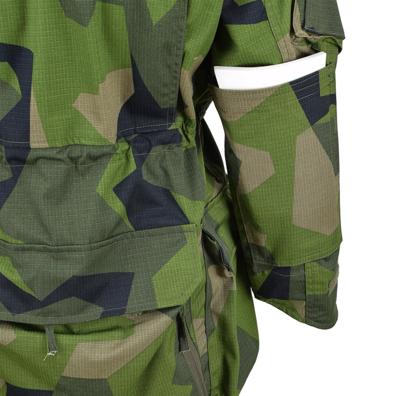 Tacgear Brand Militaire stijl Ripstop Commando Smock Jacket Splinter Camo Fullzip