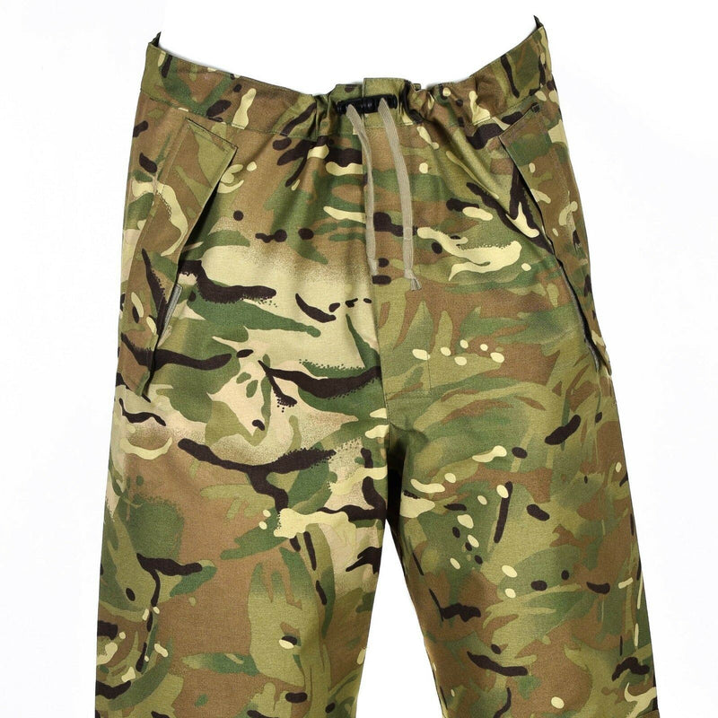 Echte Britse leger Militaire gevecht MVP MTP Camo -broek Waterdicht Goretex Nieuw