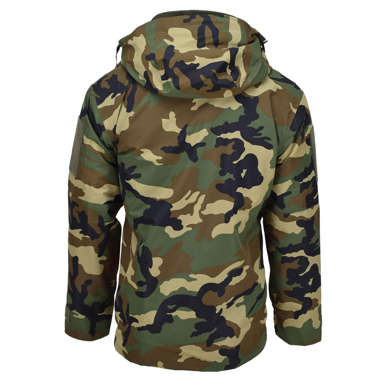 Mil-Tec militaire stijl Gen II Lined Winter Jacket Woodland Camo Soft Shell Parka