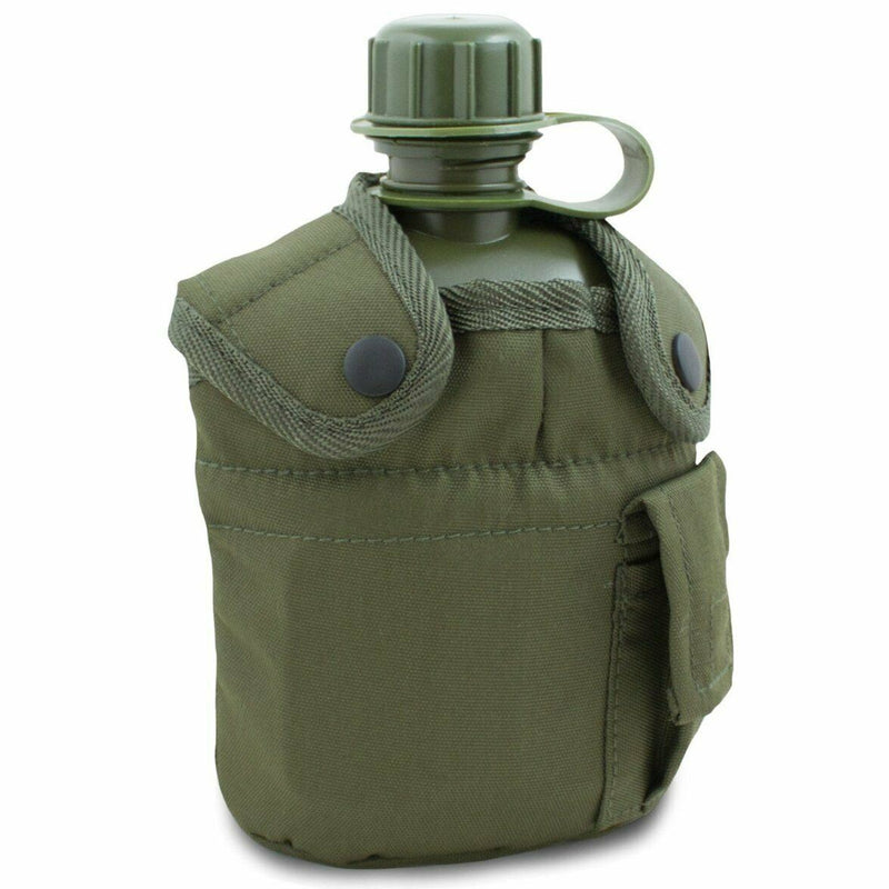 Amerikaanse legerstijl kantine M1 waterfles met Cover Cup & Alice Clips US Military