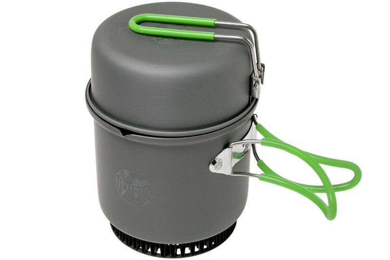 Optimus Electra Fe Cook System Gaskachel Camping Wandelen Woods Burner Buiten Pan