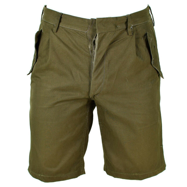 Echte Italiaanse legerhorts Olive Chino Militair veld Bermuda Vintage BDU