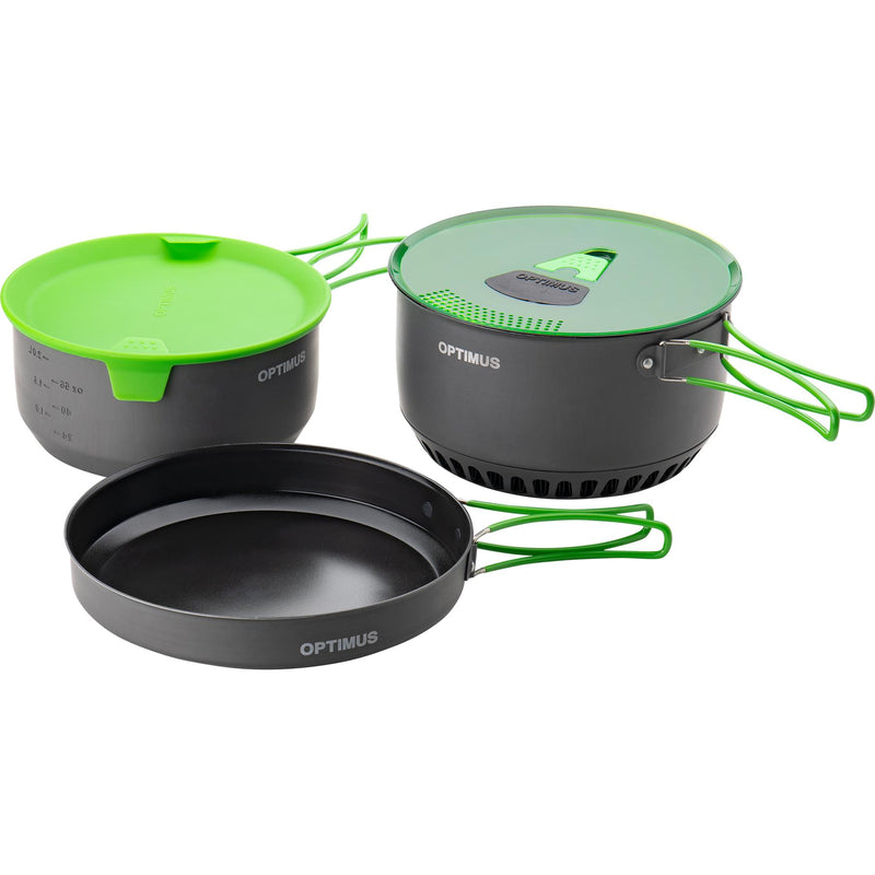 Optimus Terra Camp 4 POT SET KOOKEN NUT-Stick Camping Camper Outdoor Kit 7 Deel