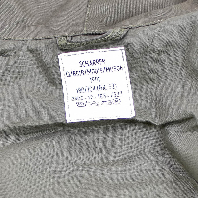 Echt Duits Army Parka Olive Militair Surplus Jacket Lange jas OD Vintage Nieuw