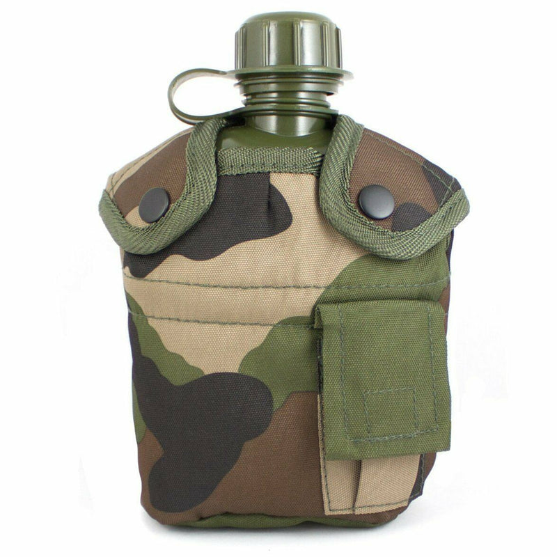 Amerikaanse legerstijl kantine M1 waterfles met Cover Cup & Alice Clips US Military