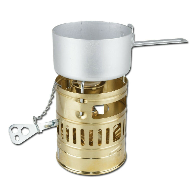 Optimus svea fornuis klassiek witte gasbrander licht benzine vaste messing kan brandstof