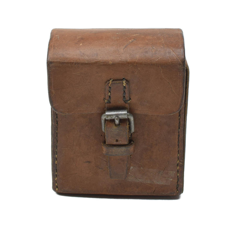 Origineel Zweeds militair hard lederen riem zakje Universal Magazine Bag Vintage