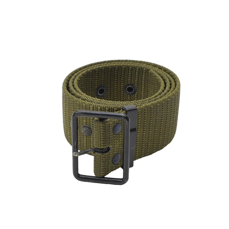 Originele Tsjechische militaire riem canvas tactische olijf doorn buckle cz leger overschot