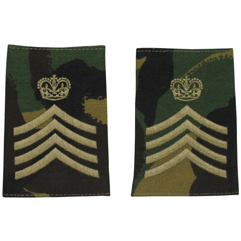 Echte Britse leger schouderlussen doek grote militaire insignes dpm camo