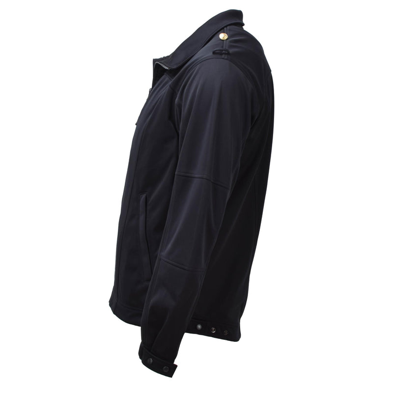 Originele Duitse leger mariene ritsjack zwarte softshell hoge kraag gevechten nieuw