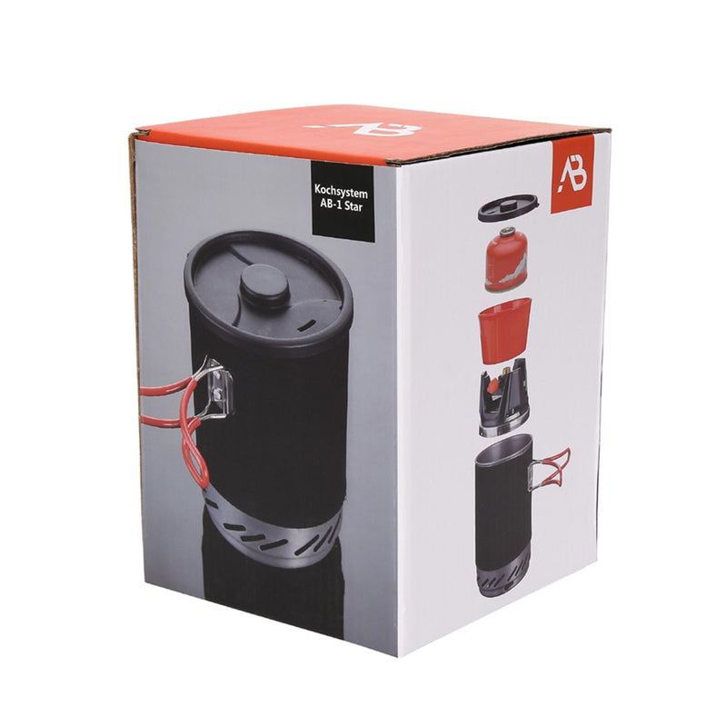 A.Blochl AB-1 CAMPACE SYSTEEM KACHTSET Wandelpot vloeibare gasbrander nieuw