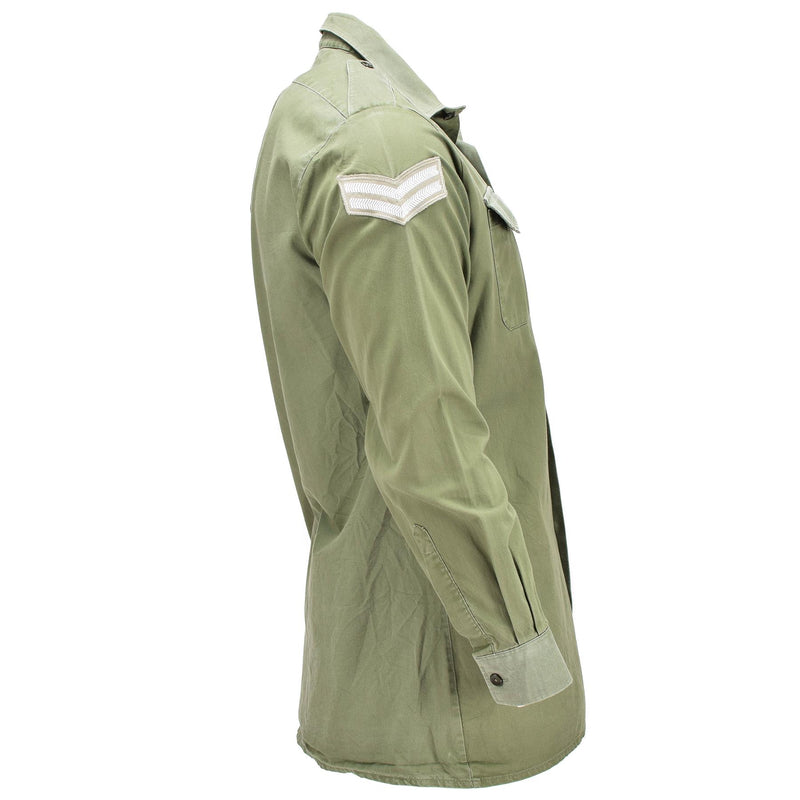 Origineel Brits legerhirt o.d groene militaire dienst BDU met lange mouwen