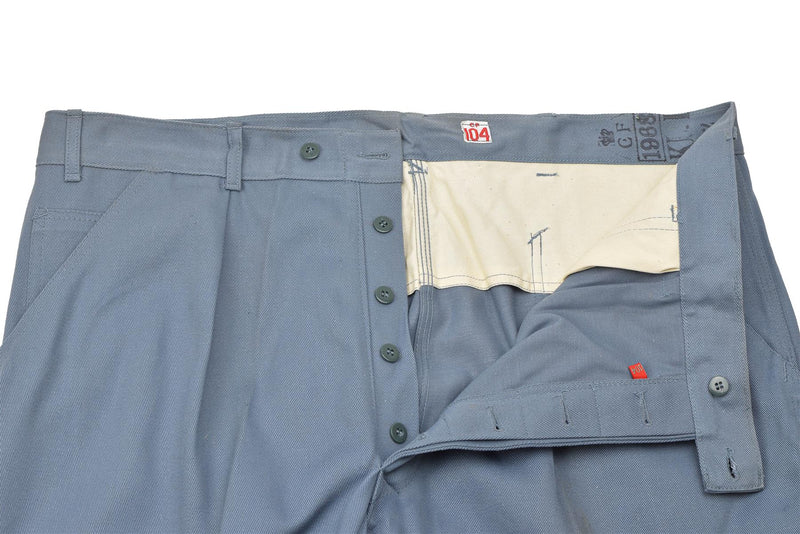 Originele Deense militaire broek Casual Denemarken Leger Personeelsbroek Blue Nieuw