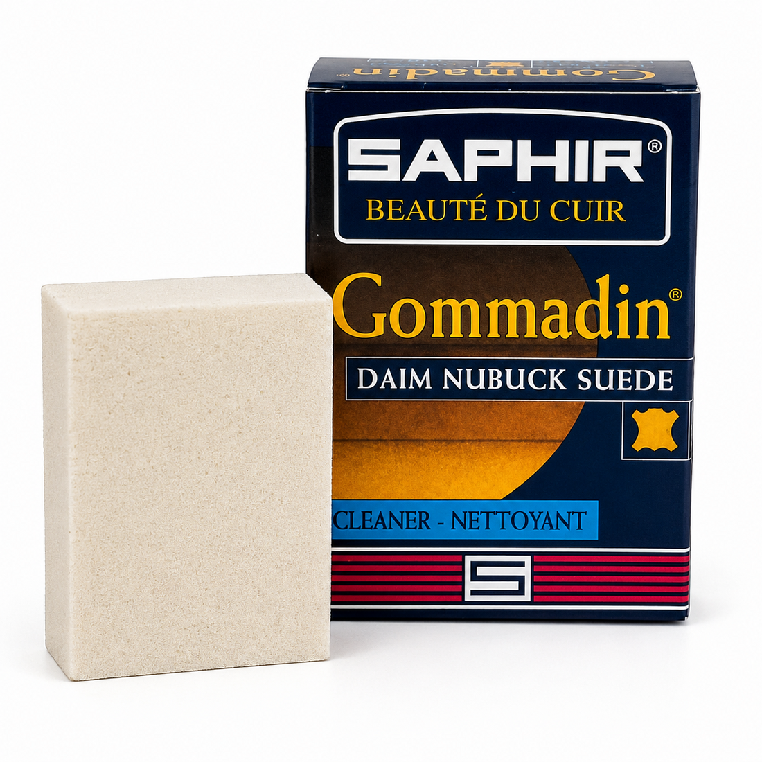 Saphir Gommadin Suède Nubuck Reinigingsgum Natuurrubber Beige